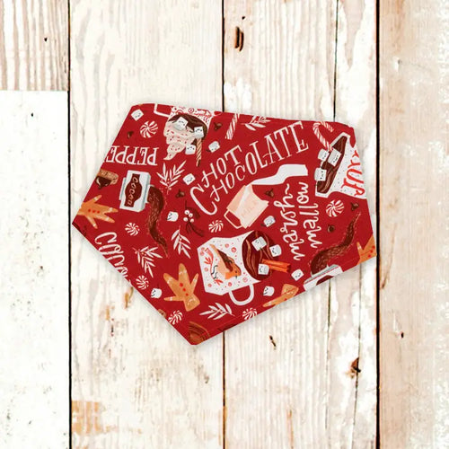 Christmas Hot Chocolate Dog Bandana