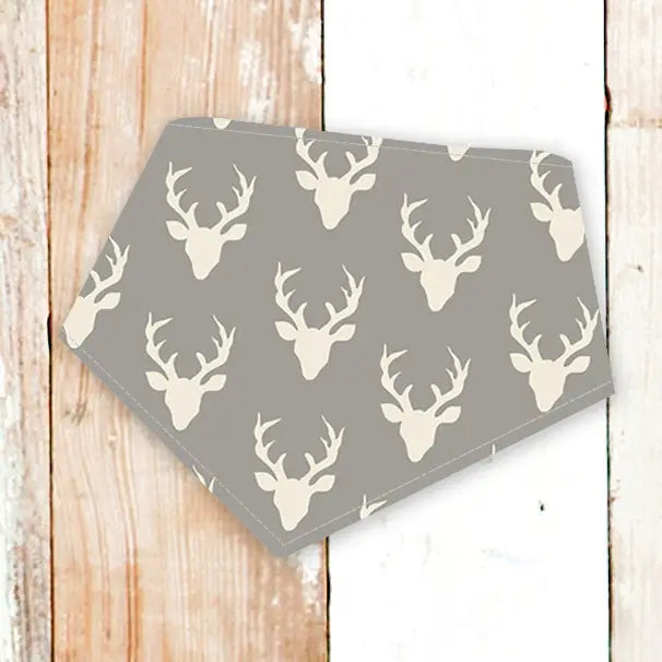 Personalized Grey Deer Dog Bandana