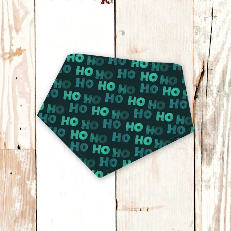 Hohoho Dog Bandana (Green)