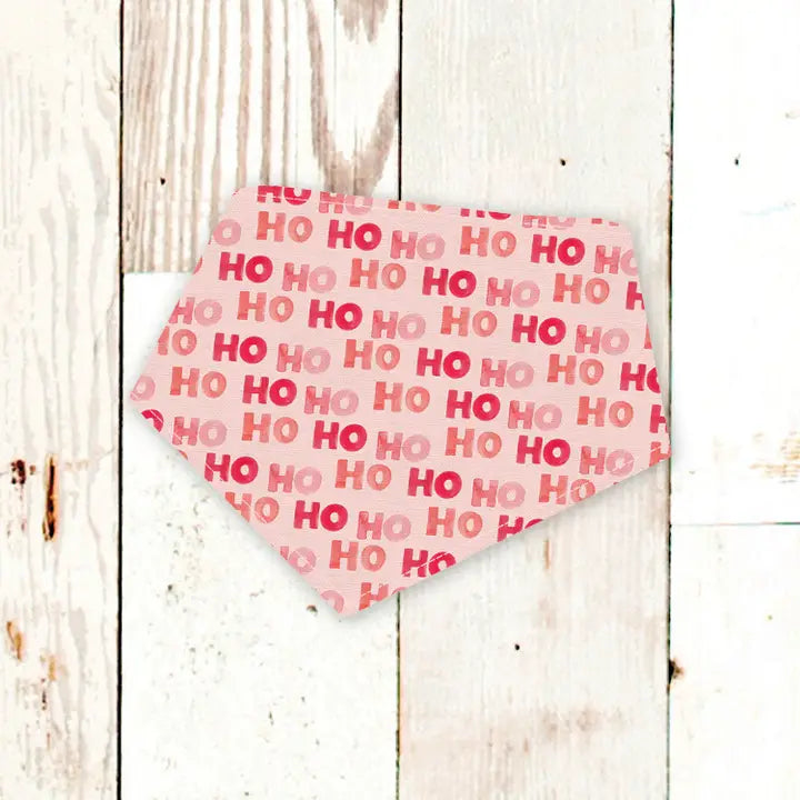 Hohoho Dog Bandana (Pink)