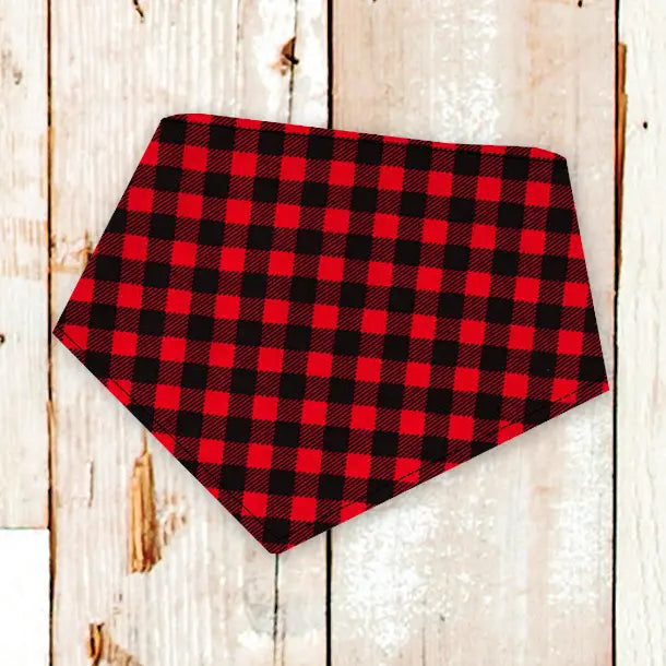 Red Buffalo Plaid Dog Bandana