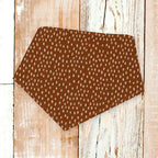Personalized Rust Dots Boho Dog Bandana