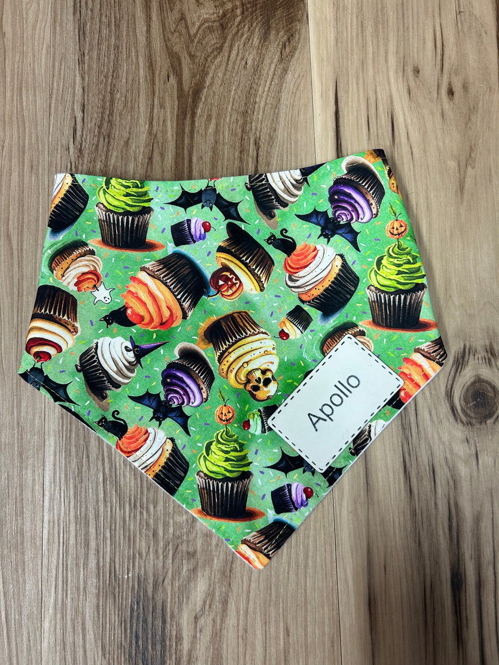 Personalized Halloween Cupcakes Dog Bandana