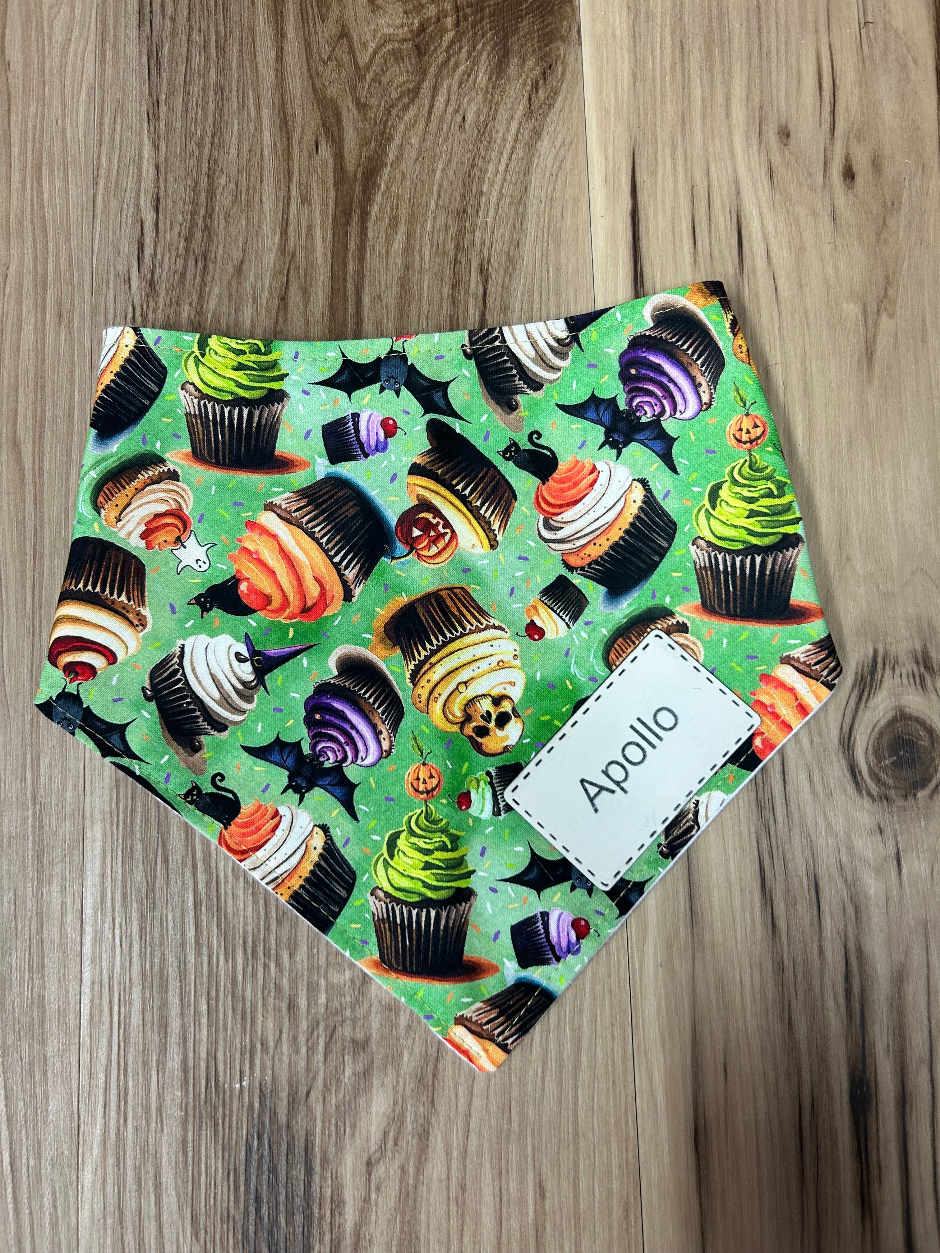 Personalized Halloween Cupcakes Dog Bandana