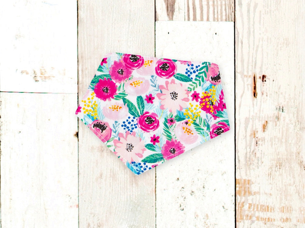 Personalized Berry Floral Dog Bandana