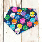 Personalized Birthday Balloons Dog Bandana