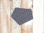 Personalized Grey Arrows Dog Bandana