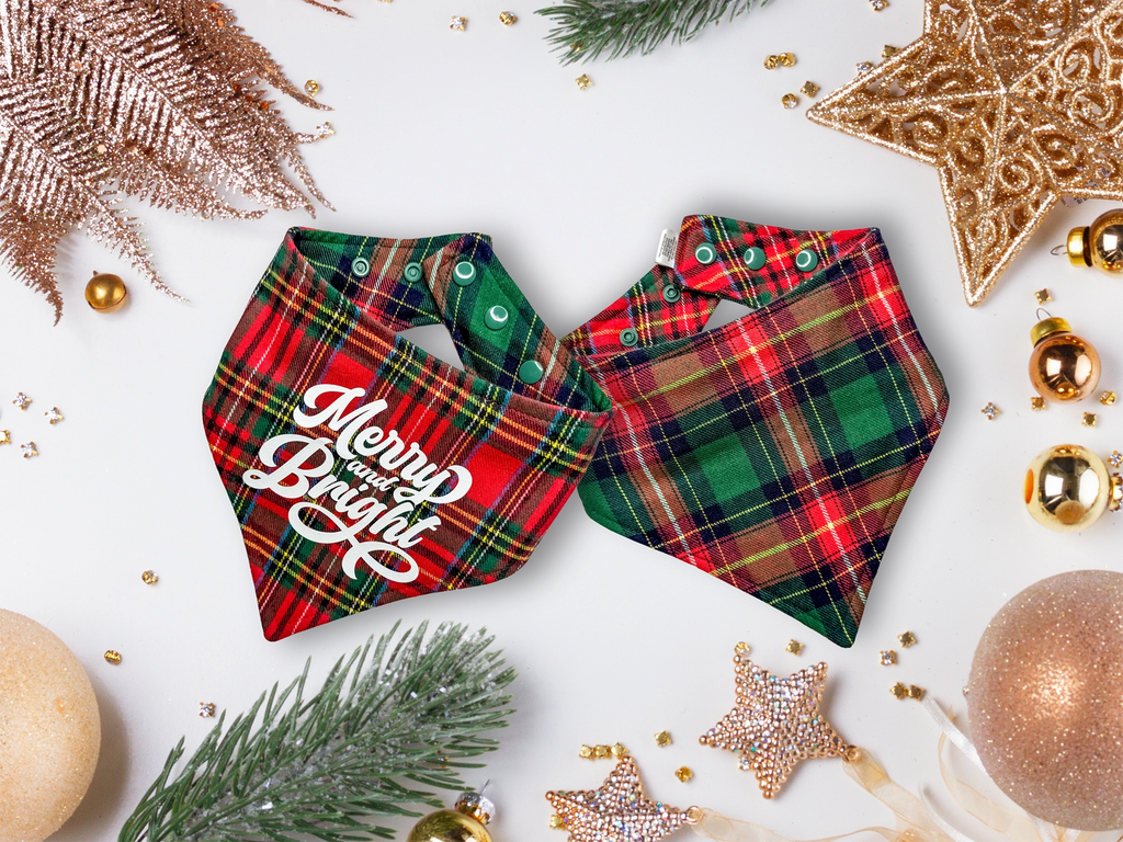 Merry and Bright Dog Bandana