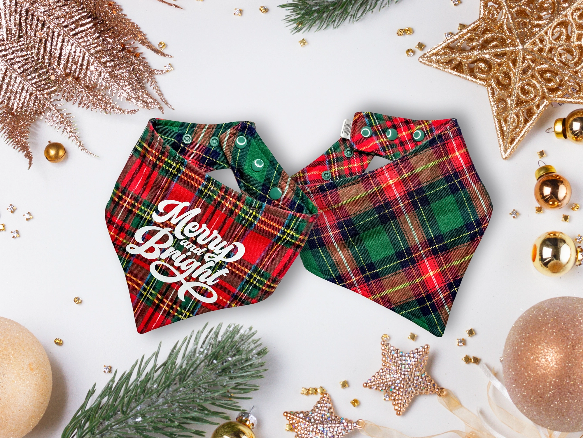 Merry and Bright Dog Bandana