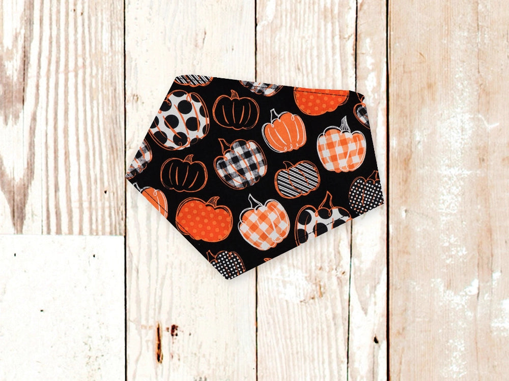 Personalized Patterned Pumpkins Halloween Dog Bandana