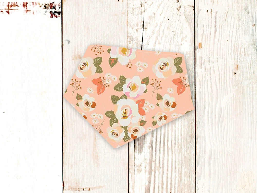 Personalized Pink Blooms Spring Dog Bandana