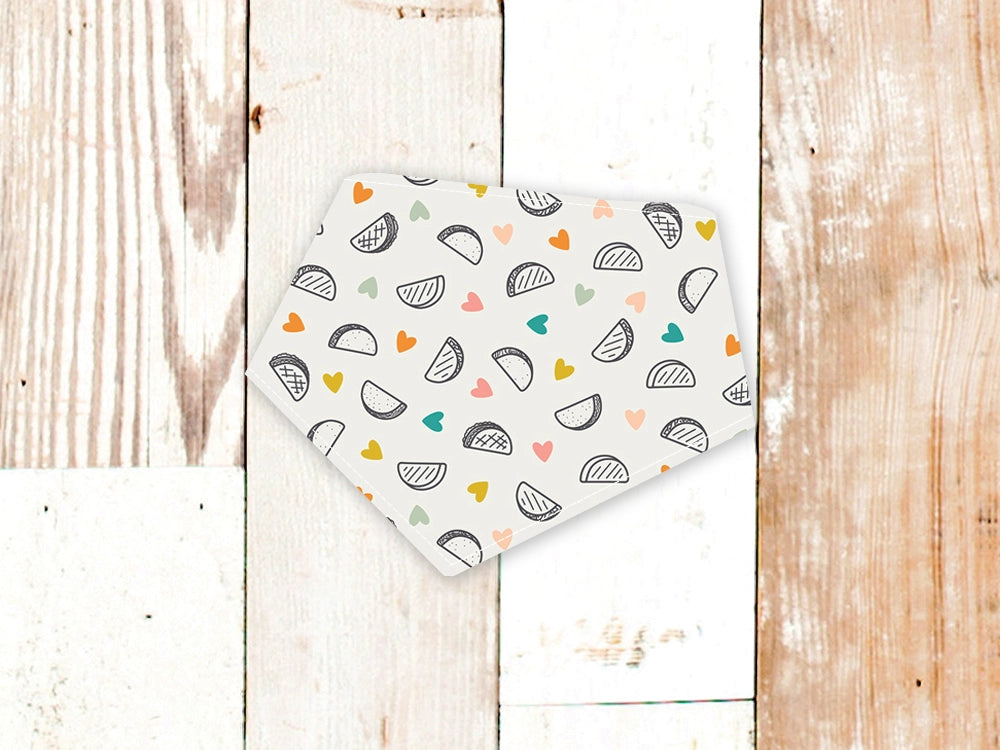 Personalized Heart Tacos Dog Bandana